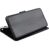 Fourre Samsung Galaxy S24 FE - Premium Flip cuir lisse porte-cartes - Noir