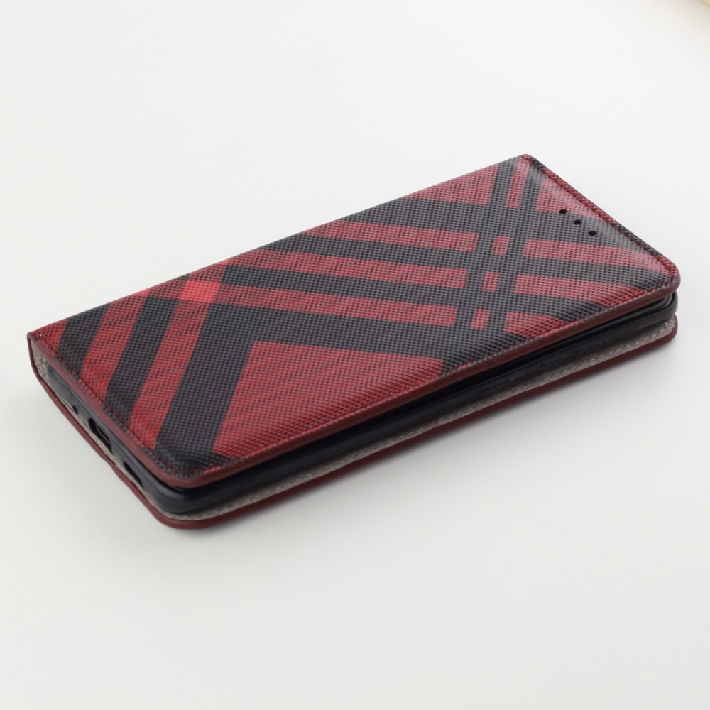 Fourre Samsung Galaxy S21 FE 5G - Flip Lines - Rouge