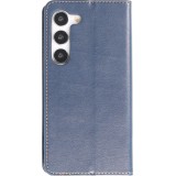 Fourre Samsung Galaxy S23+ - Flip Shierre Shann cuir véritable - Bleu