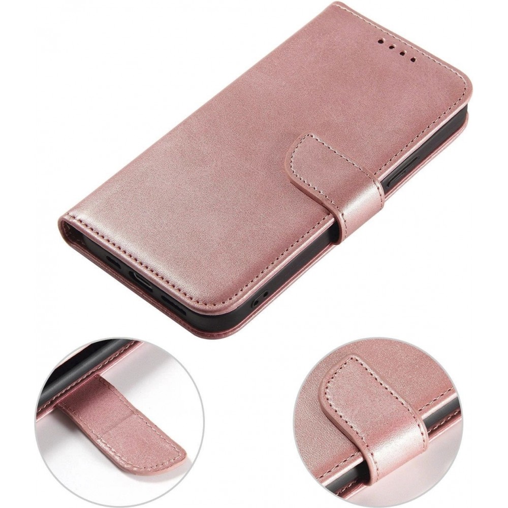 Fourre Samsung Galaxy S25+ - Flip cuir avec rabat magnétique - Rose
