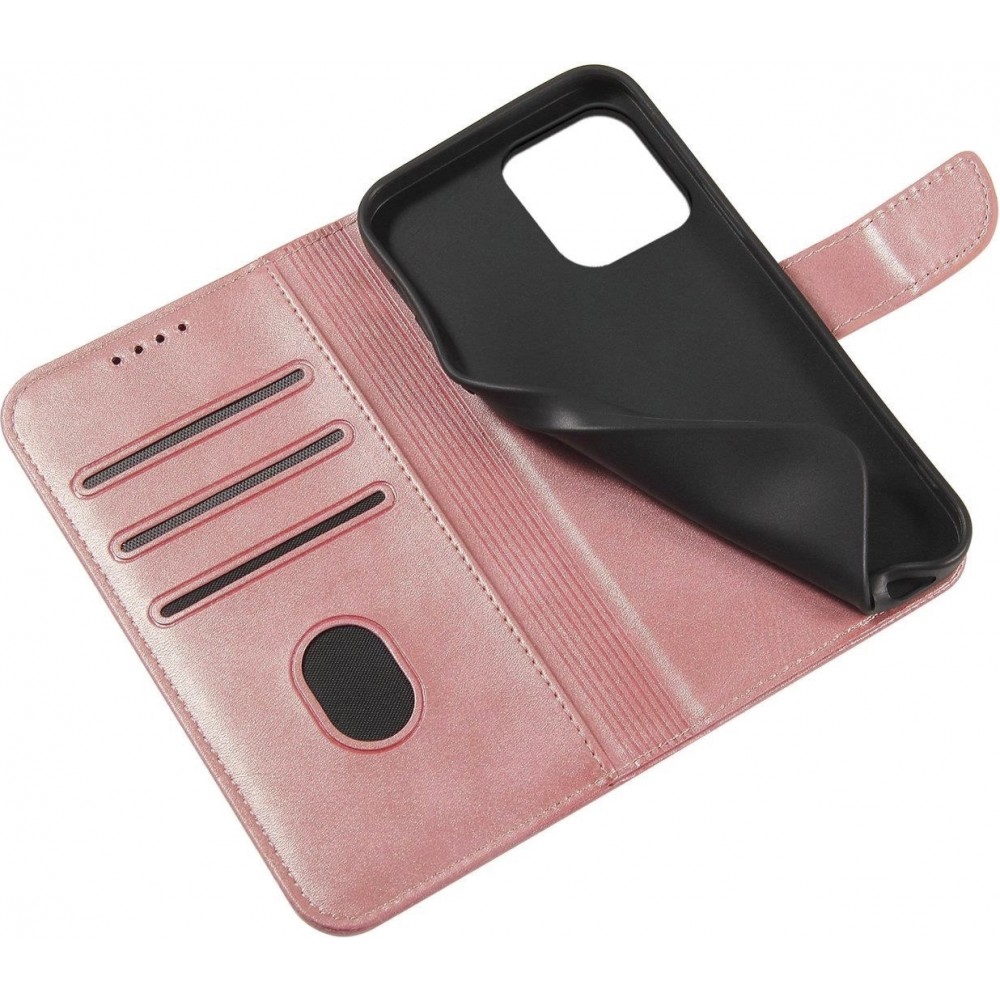 Fourre Samsung Galaxy S25+ - Flip cuir avec rabat magnétique - Rose