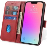 Fourre Samsung Galaxy S25+ - Flip cuir avec rabat magnétique - Rouge