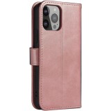 Fourre Samsung Galaxy S25 - Flip cuir avec rabat magnétique - Rose