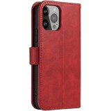 Fourre Samsung Galaxy S25 - Flip cuir avec rabat magnétique - Rouge