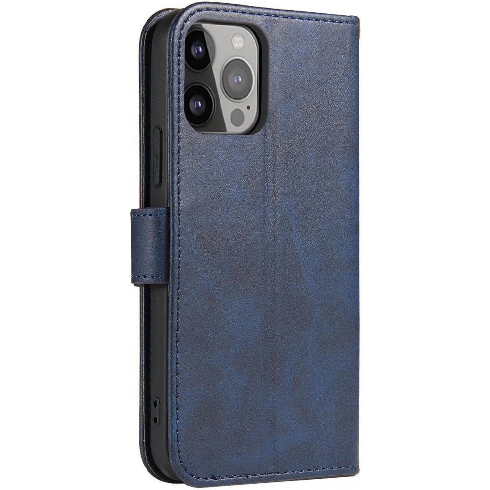 Fourre Samsung Galaxy S25 Ultra - Flip cuir avec rabat magnétique - Bleu foncé