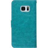 Hülle Samsung Galaxy S7 - Premium Flip - Türkis