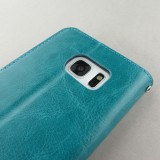 Hülle Samsung Galaxy S7 - Premium Flip - Türkis