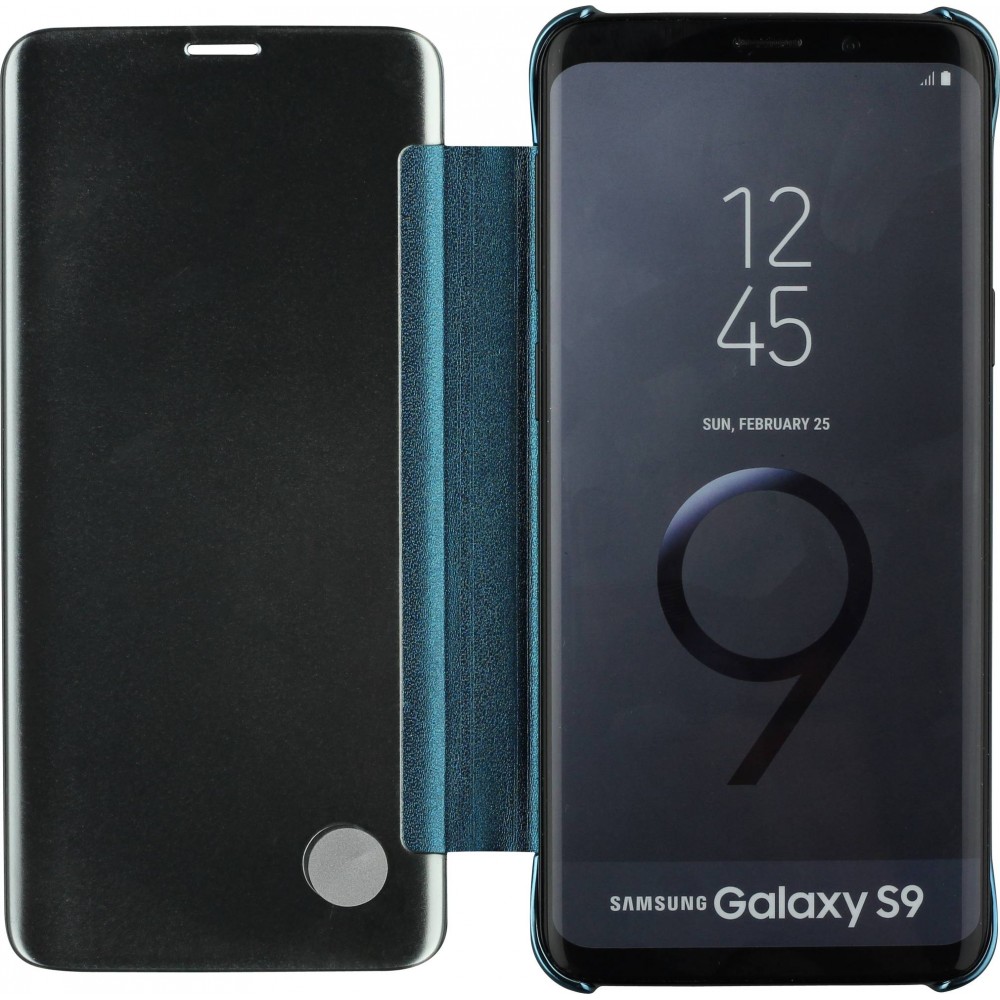 Hülle Samsung Galaxy S9 - Clear View Cover - Hellblau