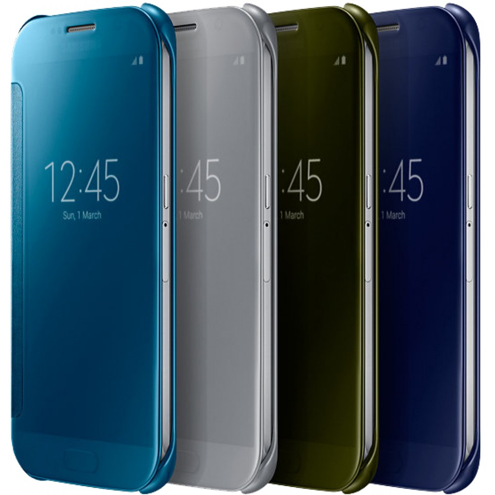 Hülle Samsung Galaxy S10+ - Clear View Cover dunkelblau