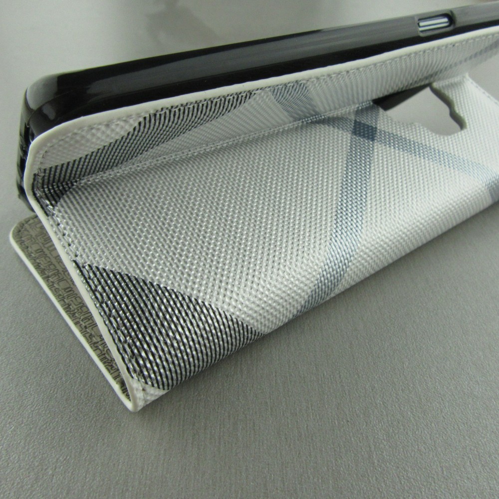 Hülle Samsung Galaxy S9 - Flip Lines - Weiss