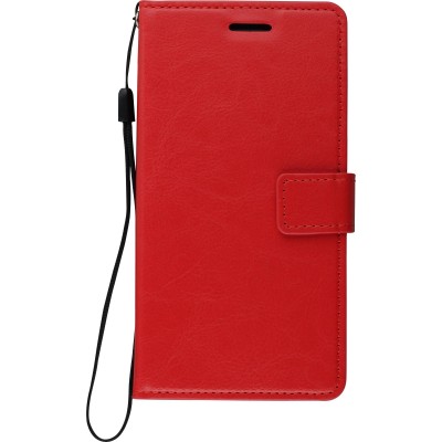 Fourre Samsung Galaxy S9+ - Premium Flip cuir lisse porte-cartes - Rouge