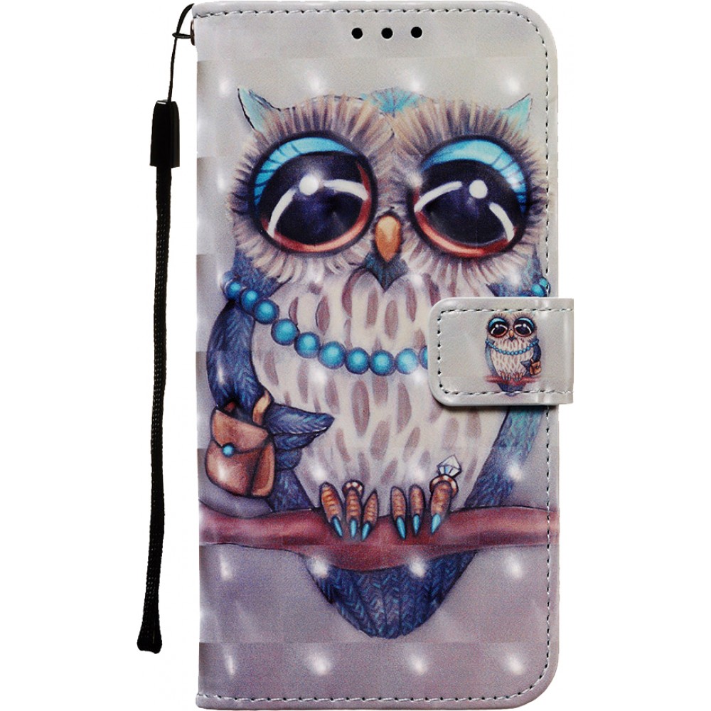 Fourre iPhone 11 - Flip 3D fashion owl
