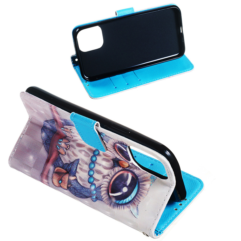 Fourre iPhone 11 - Flip 3D fashion owl