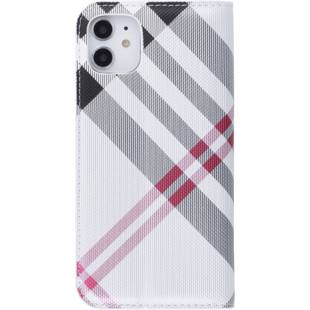 Fourre iPhone 11 - Flip Lines - Blanc