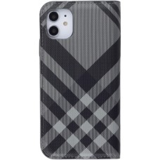 Fourre iPhone 13 mini - Flip Lines - Gris