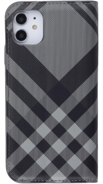 iPhone 13 Case Hülle - Flip Lines - Grau