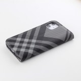 Fourre iPhone 13 - Flip Lines - Gris