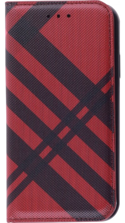 iPhone 13 Pro Case Hülle - Flip Lines - Rot
