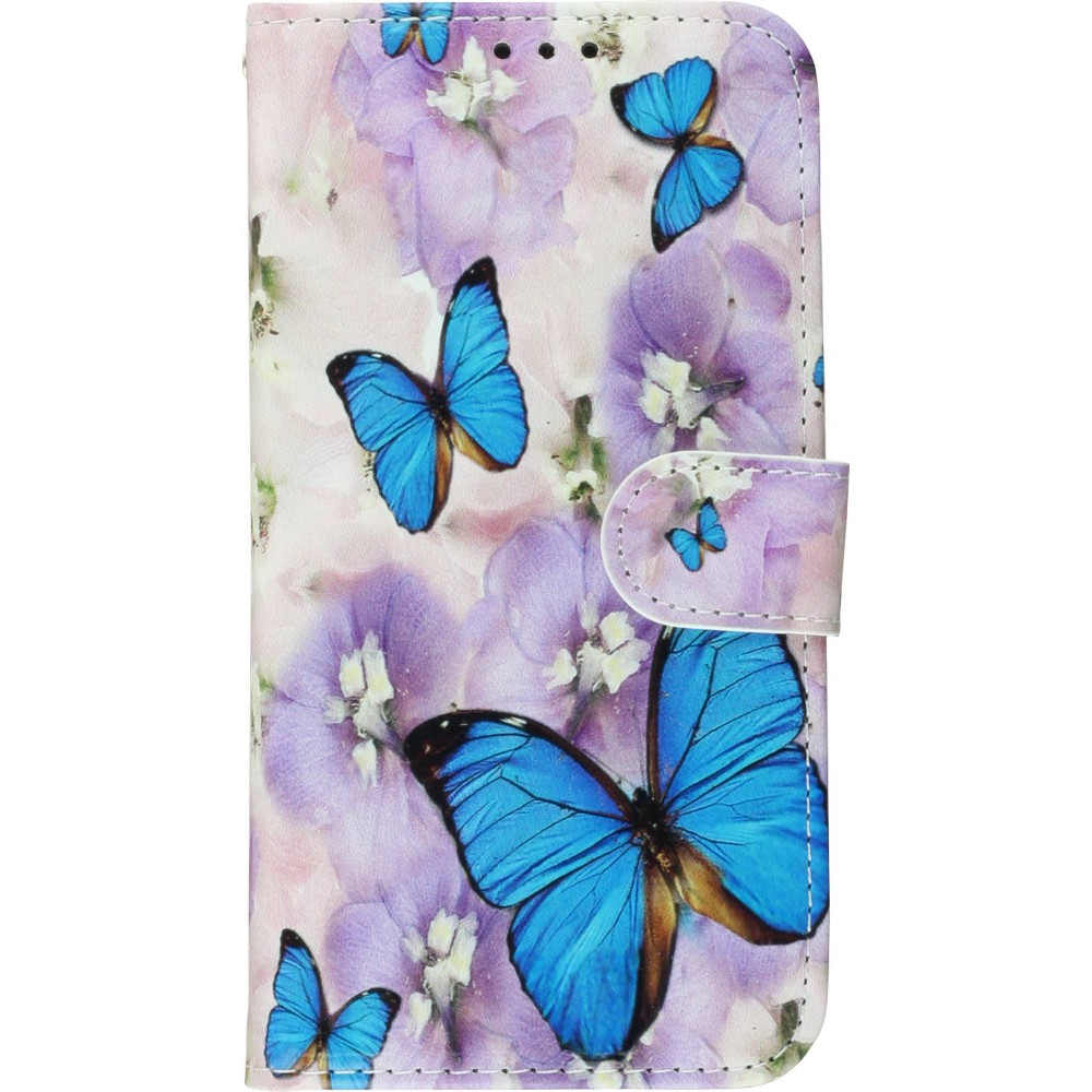 Fourre iPhone 11 - Flip butterfly Flower