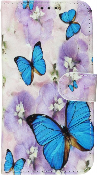 Fourre iPhone 11 - Flip butterfly Flower