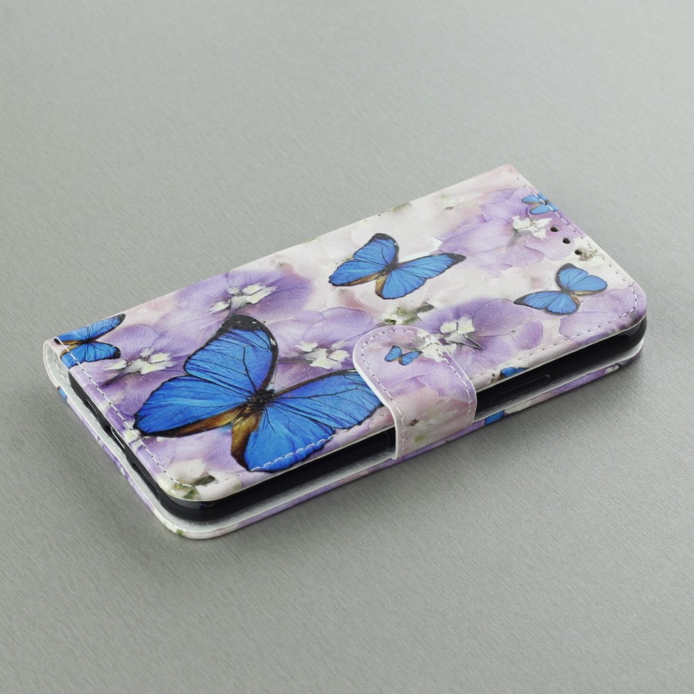 Fourre iPhone 11 - Flip butterfly Flower