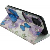 Fourre iPhone 11 - Flip butterfly Flower