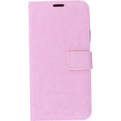 Fourre iPhone 11 - Premium Flip cuir lisse porte-cartes - Rose clair