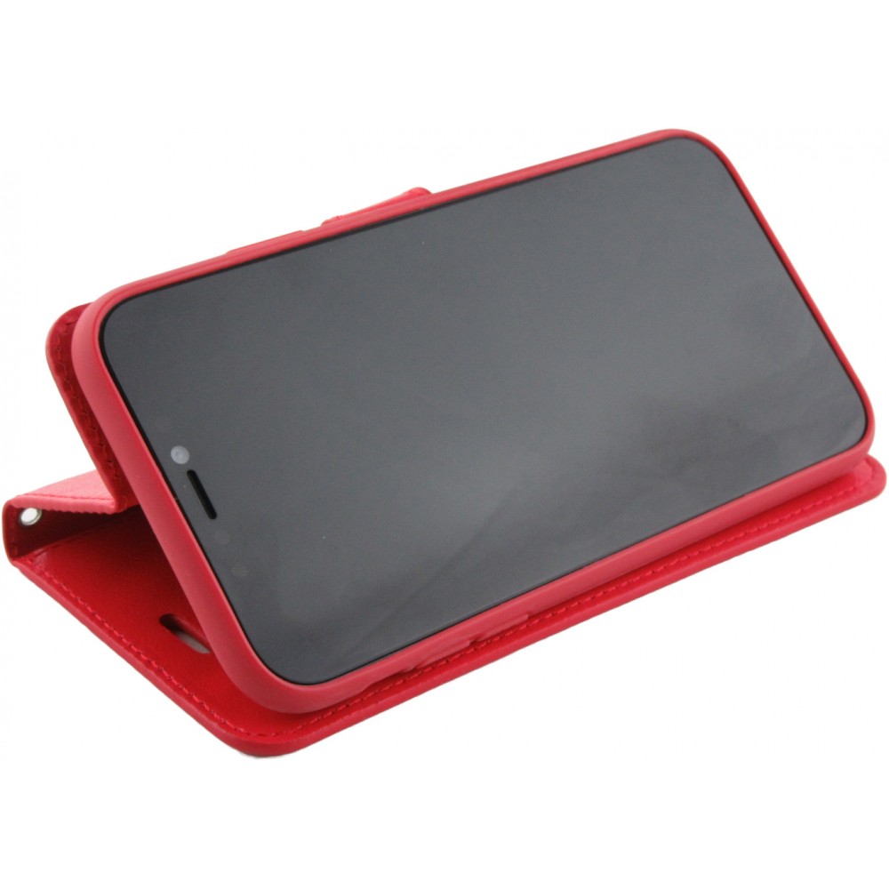 Fourre iPhone 12 / 12 Pro - Premium Flip - Rouge