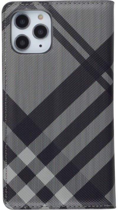 Fourre iPhone 11 Pro - Flip Lines - Gris