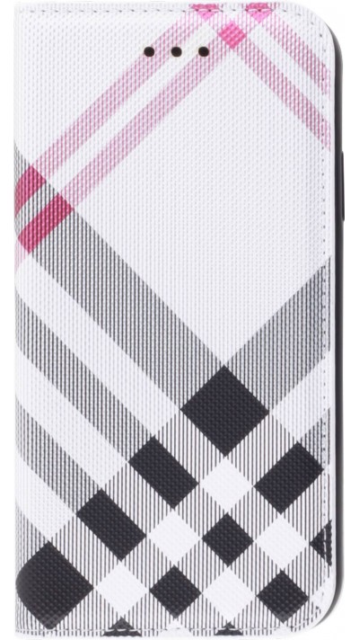 iPhone 13 Pro Case Hülle - Flip Lines - Weiss