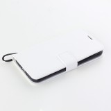Fourre iPhone 15 Pro Max - Premium Flip cuir lisse porte-cartes - Blanc