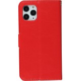 Hülle iPhone 15 Pro Max - Premium Flip Leder Tasche - Rot