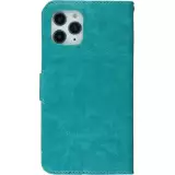 Fourre iPhone 15 Pro Max - Premium Flip cuir lisse porte-cartes - Turquoise