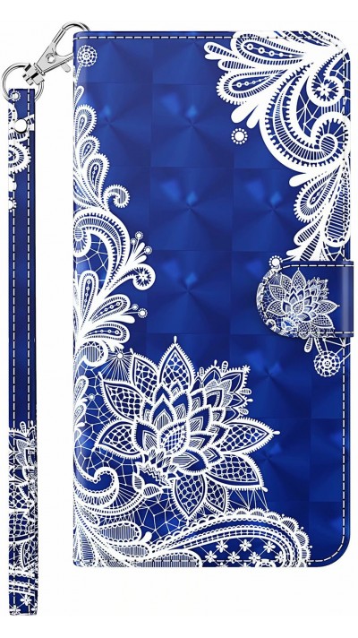 Fourre iPhone 11 - 3D Flip Oriental - Bleu