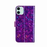 Fourre iPhone 11 - Flip Croco Strass violet - Rose