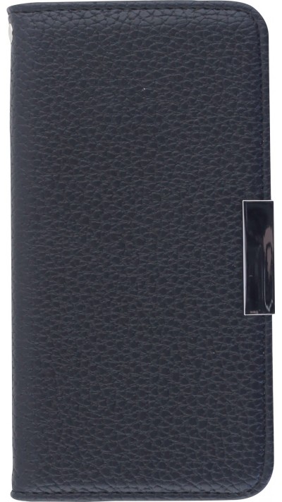 Fourre iPhone 12 Pro Max - Flip look cuir - Noir
