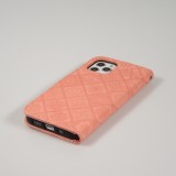Fourre iPhone 13 Pro Max - Premium Flip Wallet caoutchouc motif oriental avec fermeture aimantée - Rose