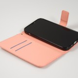 Fourre iPhone 13 Pro Max - Premium Flip Wallet caoutchouc motif oriental avec fermeture aimantée - Rose