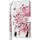 Fourre iPhone 16e - 3D Flip arbre en fleur