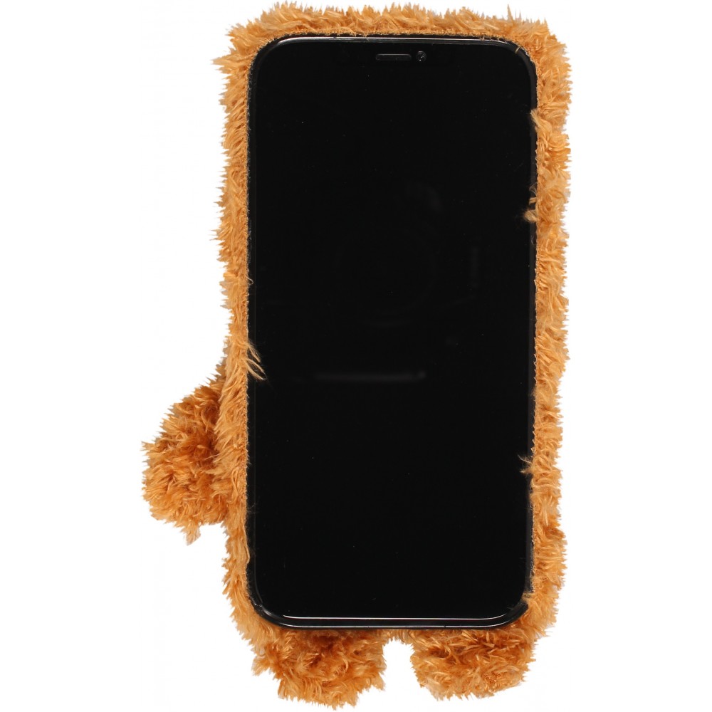 iPhone 13 Pro Max Case Hülle - Weicher Plüsch Teddybär - Braun