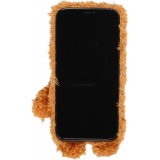 iPhone 13 Pro Max Case Hülle - Weicher Plüsch Teddybär - Braun