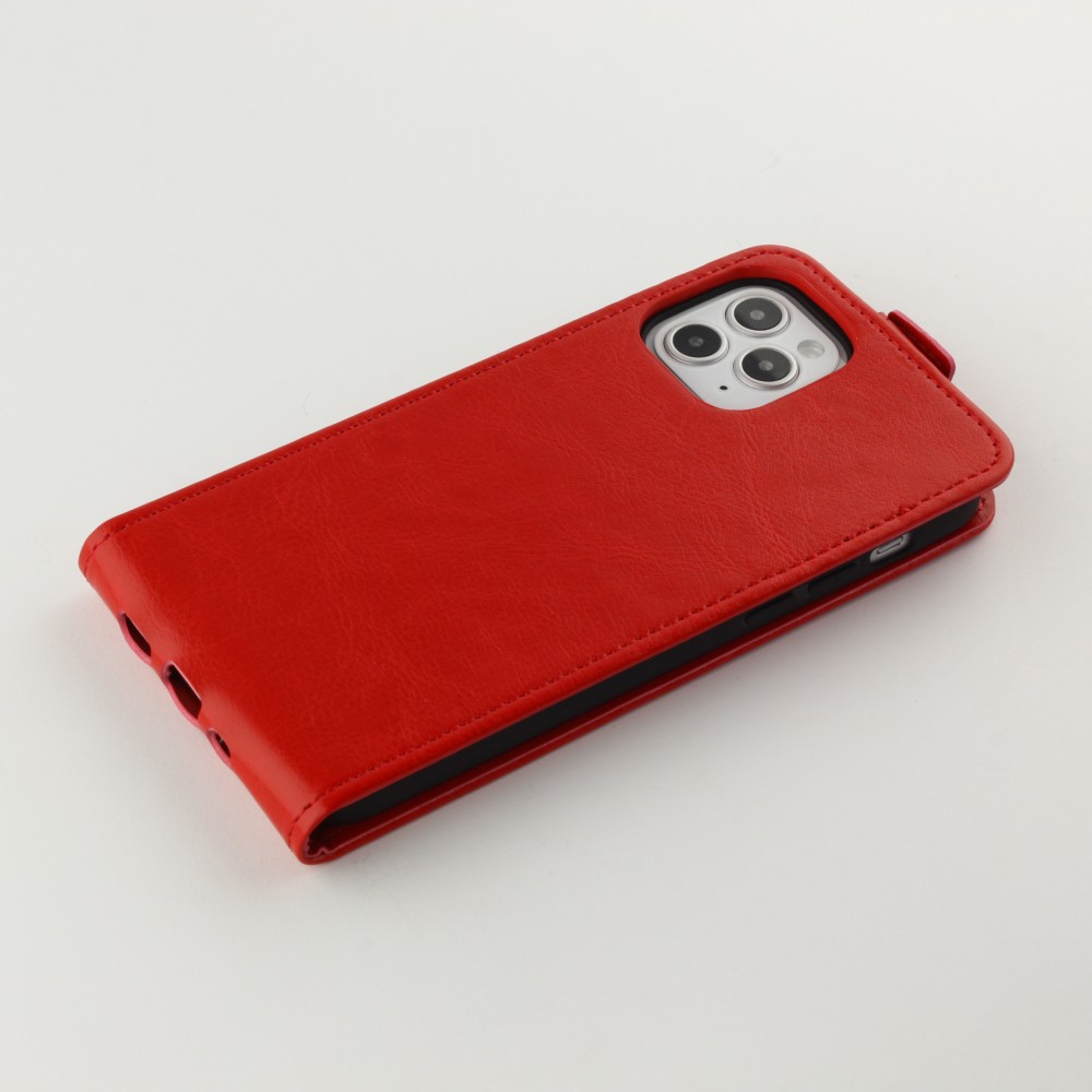 Hülle iPhone 11 Pro Max - vertikal Flip - Rot