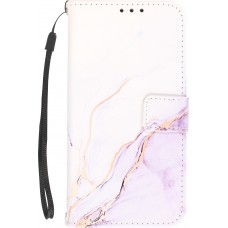 Fourre iPhone 13 - Flip Wallet Liquid Color avec fermeture à aimant - Calm Cloud