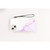 Fourre iPhone 13 - Flip Wallet Liquid Color avec fermeture à aimant - Calm Cloud