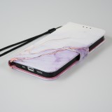 Fourre iPhone 13 - Flip Wallet Liquid Color avec fermeture à aimant - Calm Cloud