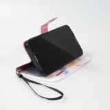 Fourre iPhone 13 - Flip Wallet Liquid Color avec fermeture à aimant - Calm Cloud
