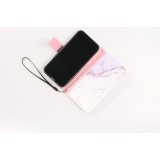 Fourre iPhone 13 - Flip Wallet Liquid Color avec fermeture à aimant - Calm Cloud