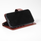 Fourre iPhone 15 Plus - Premium Flip - Brun