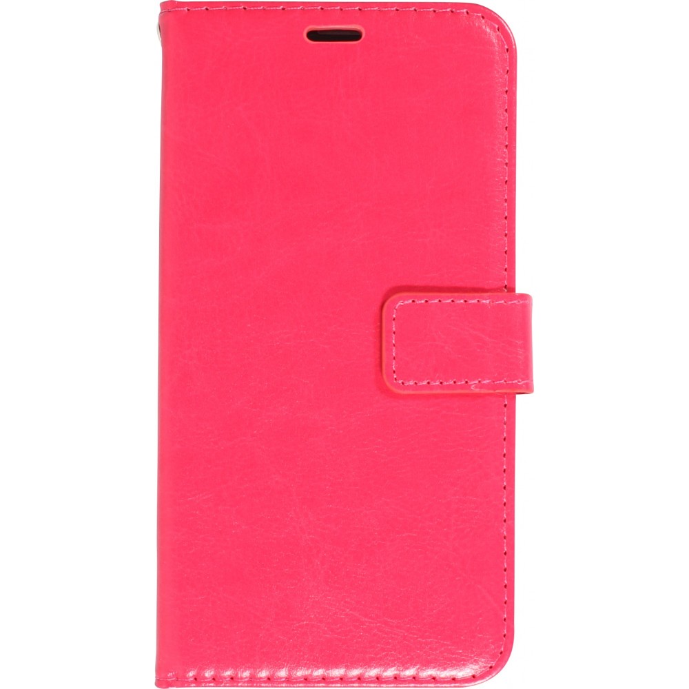 Fourre Samsung Galaxy S24 - Premium Flip cuir lisse porte-cartes - Rose foncé