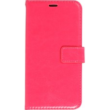 Fourre Samsung Galaxy S24 - Premium Flip cuir lisse porte-cartes - Rose foncé